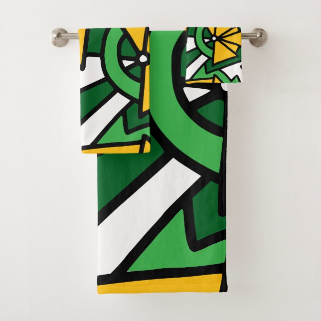 Conjunto De Toalhas Arte de Arroz das Flores Amarelas (Insitu)