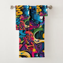 Conjunto De Toalhas Arte de Grafite