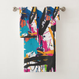 Conjunto De Toalhas Arte de Grafite
