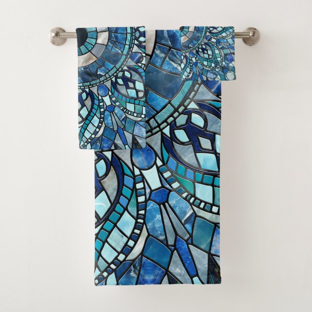 Conjunto De Toalhas Arte de Mandala Mosaica Amuleta mau (Insitu)