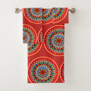 Conjunto De Toalhas Arte de Rican Oxcartwheel da costela