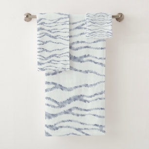Conjunto De Toalhas Arte de Riscar Borracha Zebra Cinza Nublado