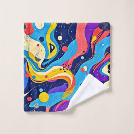 Conjunto De Toalhas Arte de ritmo cósmico