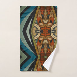 Conjunto De Toalhas Arte Deco Abstrato Inspirado no Cubismo 5