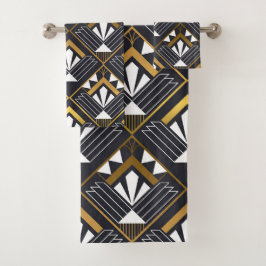 Conjunto De Toalhas Arte Deco Clássico
