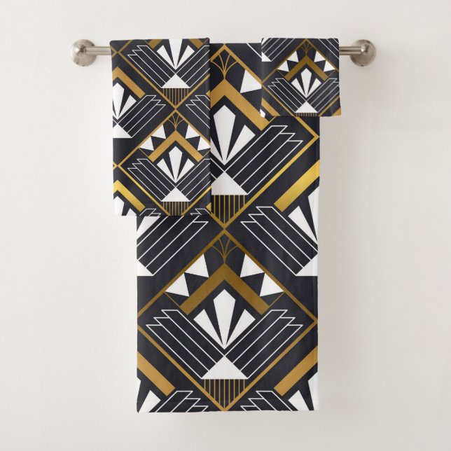 Conjunto De Toalhas Arte Deco Clássico  (Insitu)