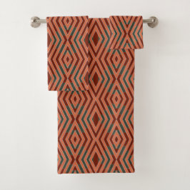 Conjunto De Toalhas Arte e Cor do Padrão Tribal do Sudoeste Americano