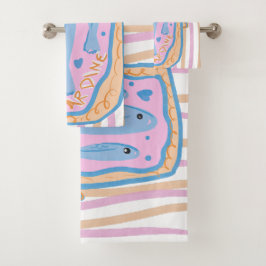 Conjunto De Toalhas Arte Fofa de Sardinha