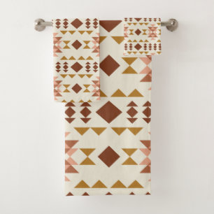 Conjunto De Toalhas Arte Geométrica Russa do Armário Moderno