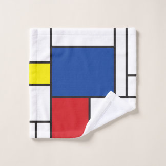 Conjunto De Toalhas Arte Moderna De Stijl Geométrica Minimalista Mondr