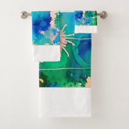 Conjunto De Toalhas Arte original moderna Bath Towel Set