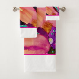 Conjunto De Toalhas Arte original moderna Bath Towel Set