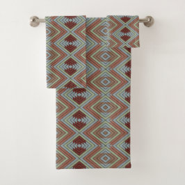 Conjunto De Toalhas Arte Padrão Estilo Índio Americano do Sudoeste