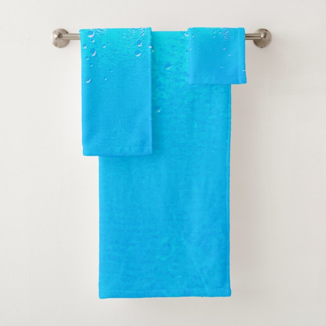 Conjunto De Toalhas Arte para Oceans Aqua Bath Towels (Insitu)