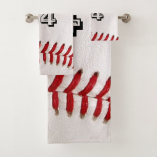 Conjunto De Toalhas Arte Personalizada de Números de Beisebol – Foto E