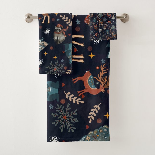 Conjunto De Toalhas Arte popular de Natal (Insitu)