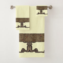 Conjunto De Toalhas Artes E Artesanatos Vintage Roycroft Fruta Tree He