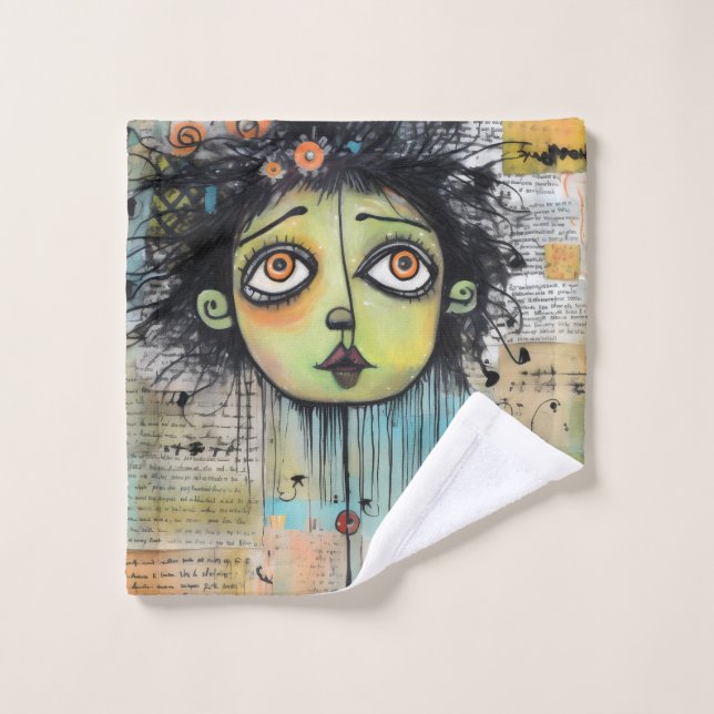 Conjunto De Toalhas ArtLady 29 Encantada e angustiada (Pano de lavar)