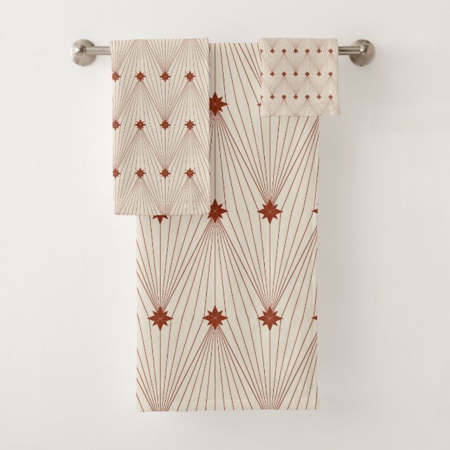 Conjunto De Toalhas Árvore de Natal Geométrica Simples Elegante (Insitu)