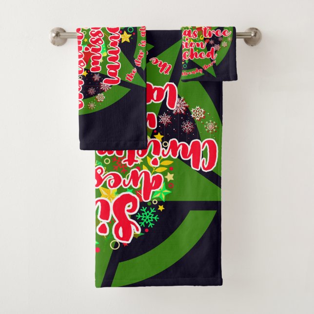 Conjunto De Toalhas Árvore de Natal, missão, exército (Insitu)