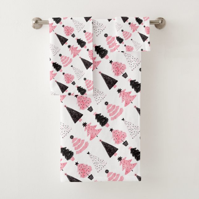 Conjunto De Toalhas Árvores de Natal (Insitu)