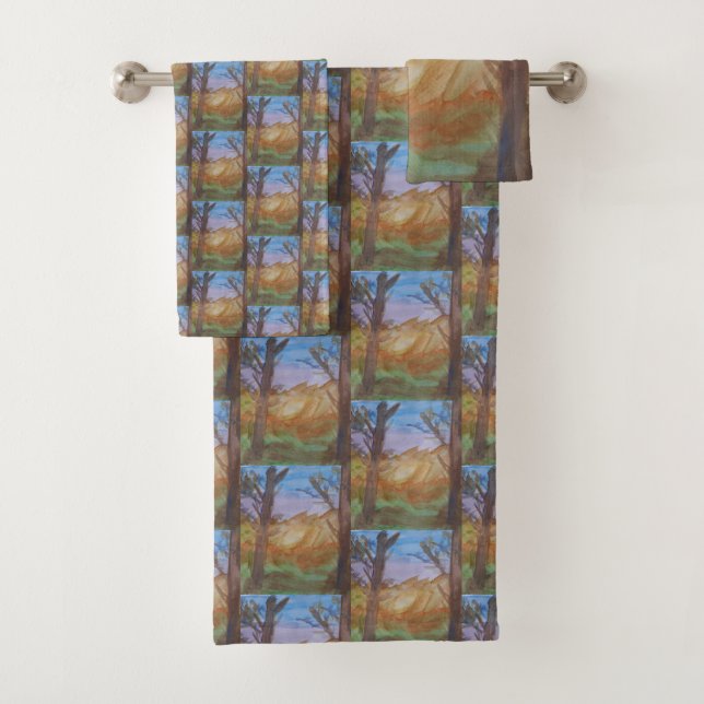 Conjunto De Toalhas Árvores Sunset (Insitu)