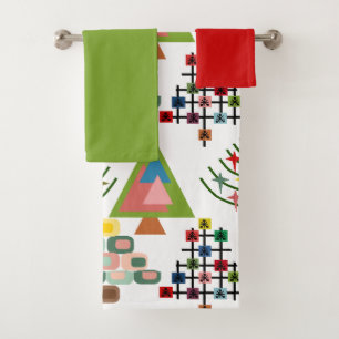 Conjunto De Toalhas Árvores Xmas MCM