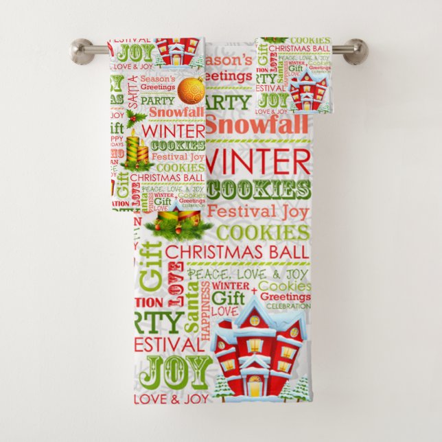 Conjunto De Toalhas As Alegrias Do Natal (Insitu)