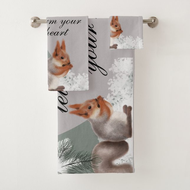 Conjunto De Toalhas As winter weaves its snowy art, let gratitude warm (Insitu)