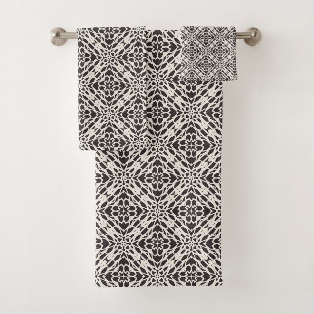 Conjunto De Toalhas Ashwood Noir   (Insitu)