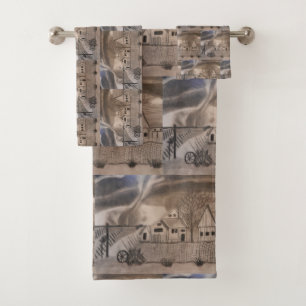 CONJUNTO DE TOALHAS ASSISTENTE DE FAZENDA OZ GALE