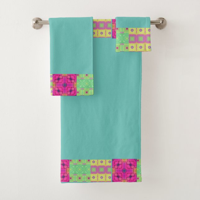 Conjunto De Toalhas Astratto geometrico (Insitu)