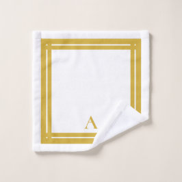 Conjunto De Toalhas Atilético Pessoal de Hotel Dourado Elegante 