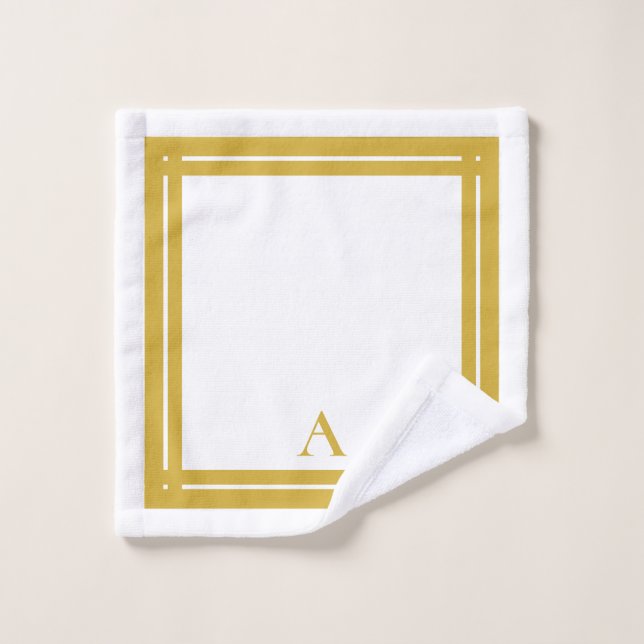 Conjunto De Toalhas Atilético Pessoal de Hotel Dourado Elegante  (Pano de lavar)