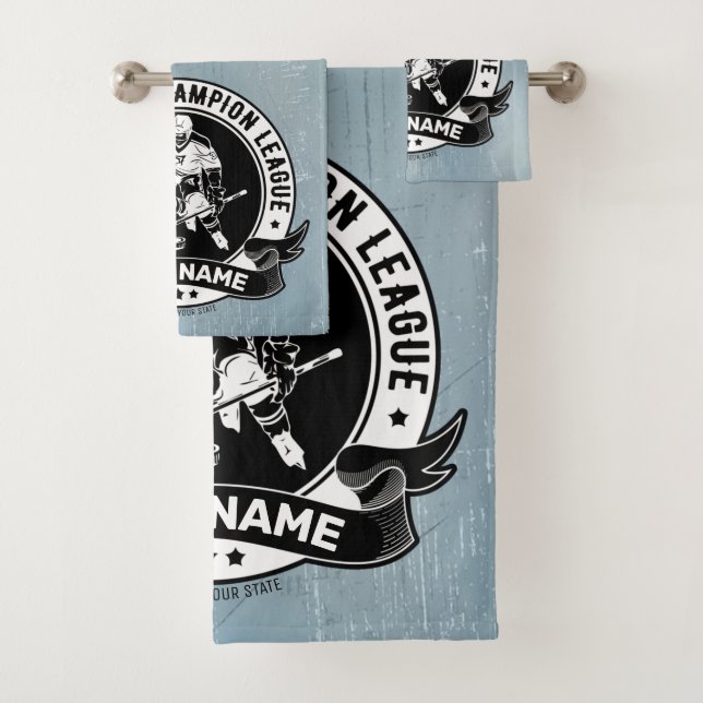 Conjunto De Toalhas Atleta Personalizado Da Equipe De Rink De Gelo Do  (Insitu)