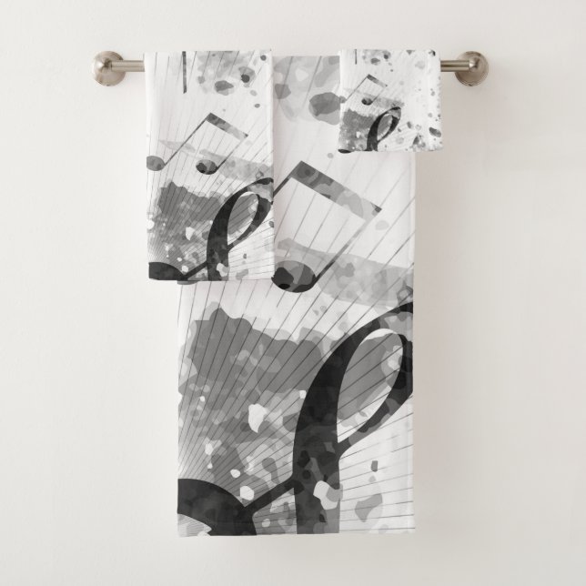 Conjunto De Toalhas Atmosfera Musical 1 (Insitu)