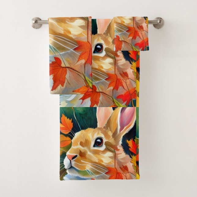 Conjunto De Toalhas Autumn Bunny (Insitu)