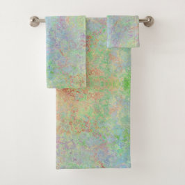 Conjunto De Toalhas Autumn Dawn Neon Pastel Abstrato de Álcool