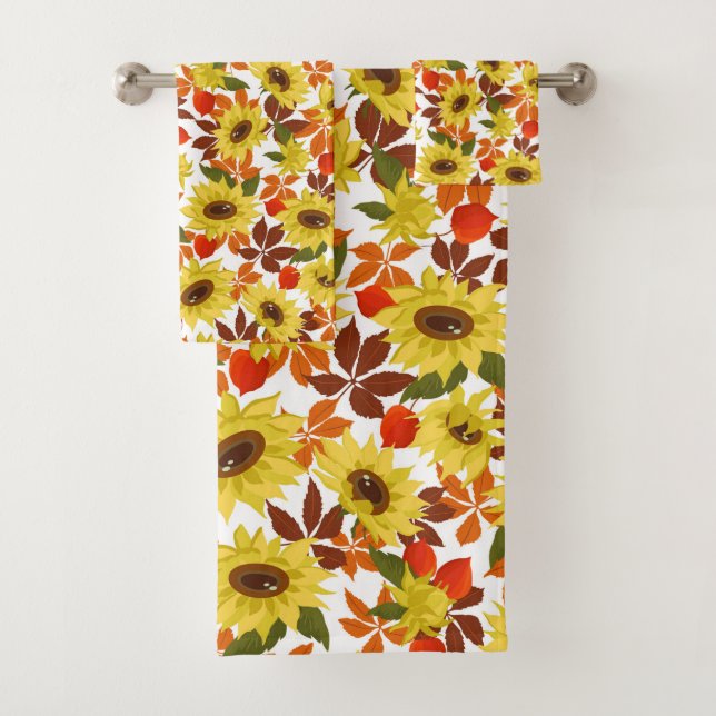 Conjunto De Toalhas Autumn Sunflower (Insitu)