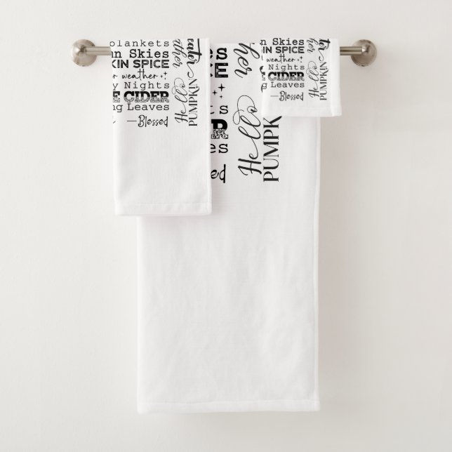 Conjunto De Toalhas Autumn Vibes Bathroom Towel Set (Insitu)