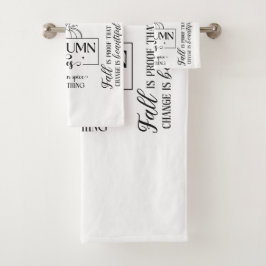 Conjunto De Toalhas Autumn Vibes Bathroom Towel Set