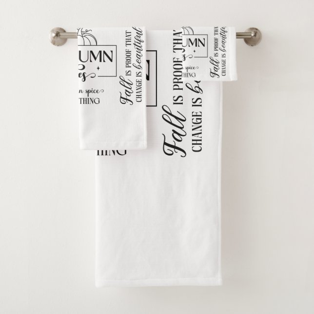 Conjunto De Toalhas Autumn Vibes Bathroom Towel Set (Insitu)