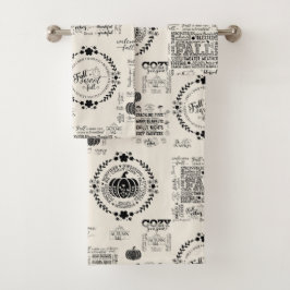 Conjunto De Toalhas Autumn Vibes Bathroom Towel Set