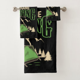 Conjunto De Toalhas Aventura de Viagem de Camp Familiar de Campos Pers