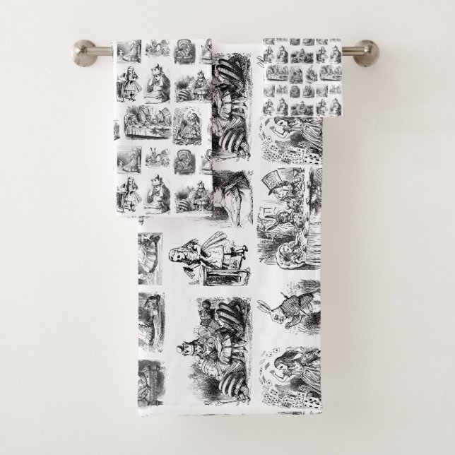 Conjunto De Toalhas Aventuras de Alice no Padrão da Terra Maravilha (Insitu)