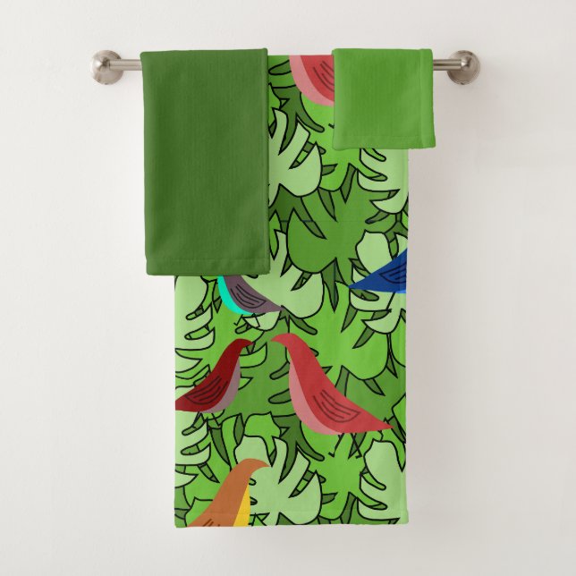 Conjunto De Toalhas Aves, Aves, Aves (Insitu)