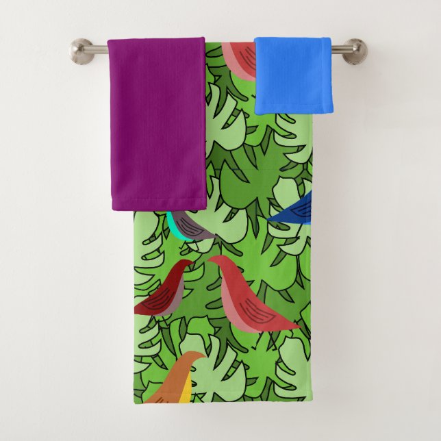 Conjunto De Toalhas Aves, Aves, Aves (Insitu)