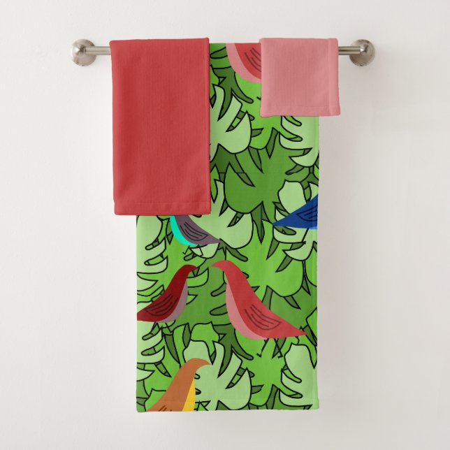 Conjunto De Toalhas Aves, Aves, Aves (Insitu)