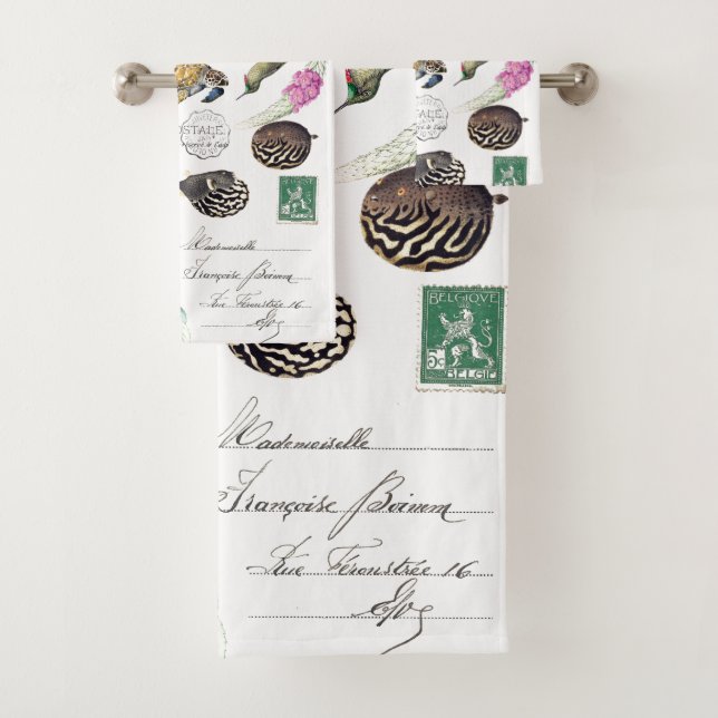 Conjunto De Toalhas Aves de Capoeira Tartarugas Bandas Florais (Insitu)