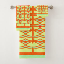 Conjunto De Toalhas Aves ornamentais na grelha